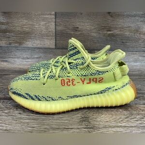 Yeezy 350 Boost V2 Semi Frozen Yellow Men’s sz 7.5 MISSING INSOLES